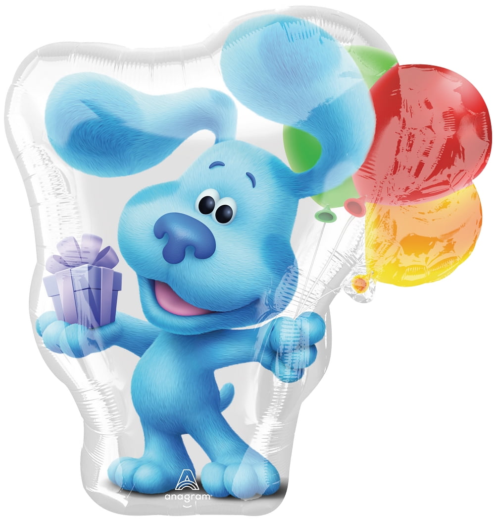 Blue's Clues 1st Birthday Party Supplies Blue the Dog Table Topper Balloon Bouquet Decorations