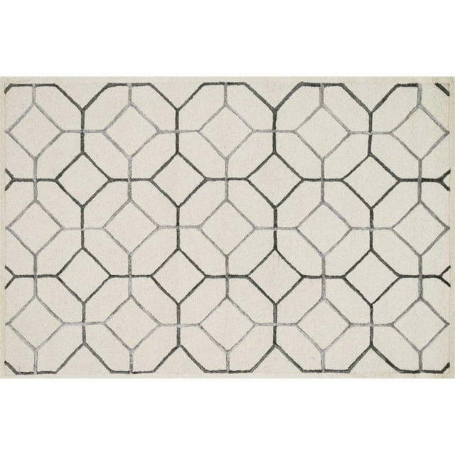 Loloi Panache 2'3" x 3'9" Wool Rug in Ivory and Gray