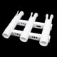 thumbnail image 2 of Paquete de 2 soportes para cañas r para de kayak, soporte para cañas, abrazadera para rieles de 3 barras, color blanco Macarena Soporte de bastidor de caña de pescar, 2 of 8