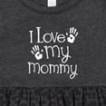 thumbnail image 4 of Inktastic I Love My Mommy Mothers Day Girls Baby Dress, 4 of 5