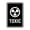 Black, variant on Signs ByLITA Portrait Round Toxic Sign (Red) - Small
