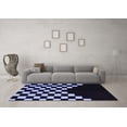 thumbnail image 3 of Ahgly Company Machine Washable Indoor Rectangle Abstract Blue Modern Area Rugs, 5' x 8', 3 of 4