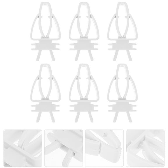 Soimiss 6Pcs Bird Vegetable Clip Durable Plastic Holder for Small Animals Cage
