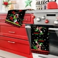 thumbnail image 3 of Christmas Tea Towels, Santa Elf Cotton Kitchen Towel 18.9 × 27.5 Inch, Quick Drying Dish Cloth for Party Anniversary Holiday Decoration Housewarming, 3 of 6