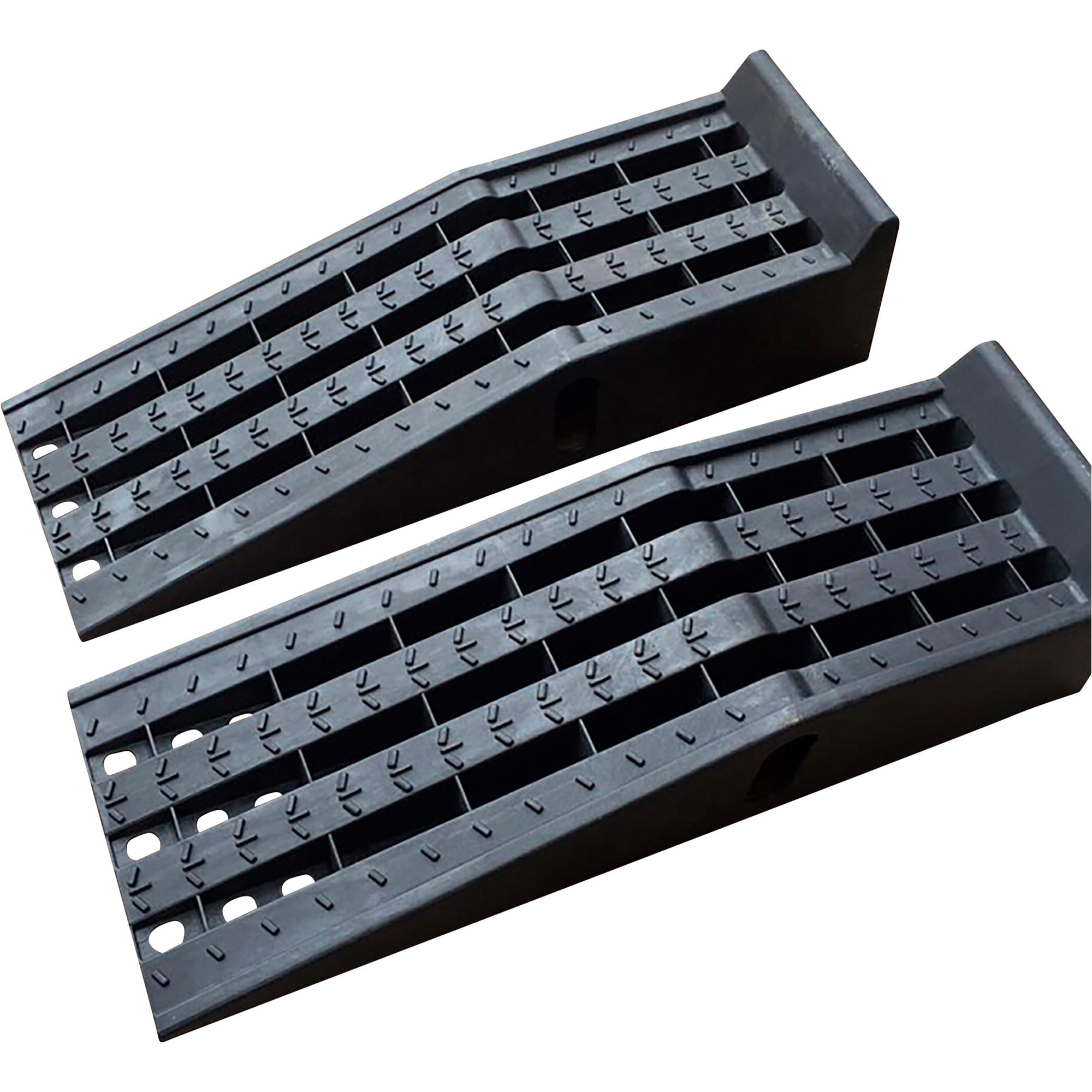 Ironton Poly Car Ramp Set, 12,000-Lb. GVW Capacity, Lightweight Non-Rusting Design