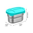 thumbnail image 3 of Boovnll Food Storage Containers with Lids, 304 Stainless Steel Crispers Bento for Dipping Dishs, Kitchen Storage, Food Storage Containers, Food Containers with Lids, 3 of 5