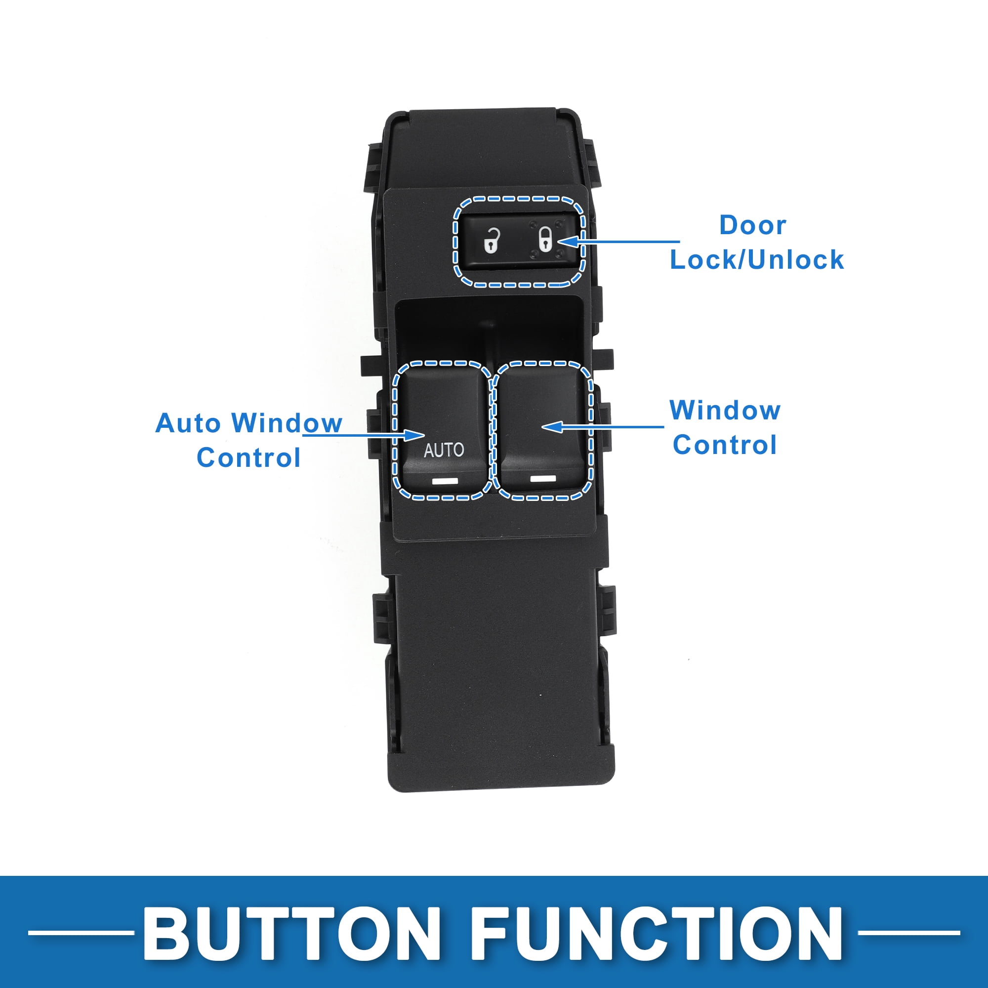 Unique Bargains Power Window Switch No.4602783AA for Dodge Dakota 2007-2010 Black
