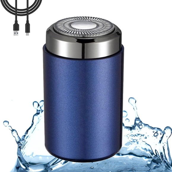 Mini afeitadora portátil recargable USB-C para hombres y mujeres - Afeitadora eléctrica impermeable para cara, cuerpo y viajes con motor de bajo ruido