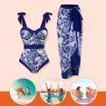 thumbnail image 1 of Traje De Baño Damas 2 piezas de traje de baño de playa para mujer con cordones y vestido para deportes acuáticos (L de dos piezas), 1 of 8