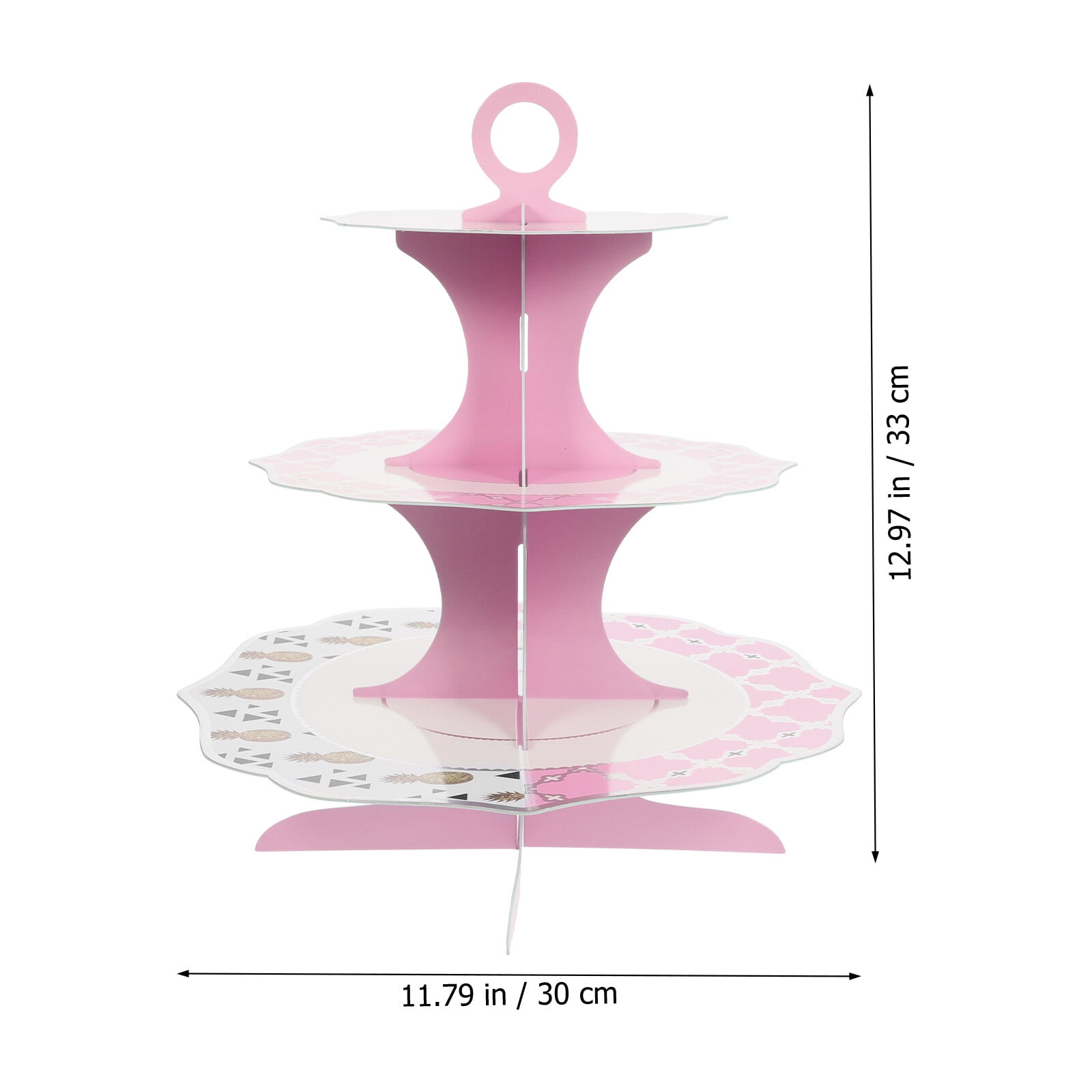Cake Holder 3 Tiered Cake Stand Disposable Decorative Cupcake Stand Accessory