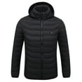 thumbnail image 2 of Dovford Hooded Puffer Jacket for Men - Water Resistant Bubble Coat for Men | Puffy Alternative Down Jacket 2024, 2 of 7