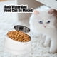 thumbnail image 5 of Piezas Cuencos para gatos Cuenco de alimentación para gatos con inclinación de 15° Cuenco de agua para gatos Cuenco de acero inoxidable Cuenco multifuncional para gatos 400ML+200ML, 5 of 5