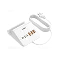 thumbnail image 1 of Bloque de cargador USB C VHBW de 35 W y 6 puertos para iPhone Samsung, color blanco, 1 of 8