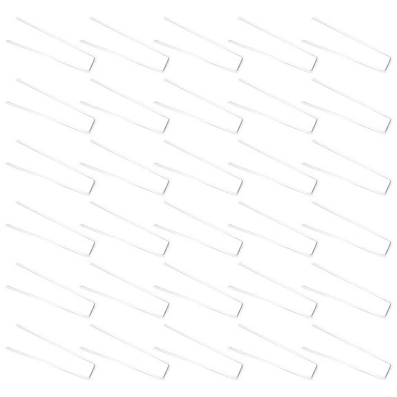 Soimiss 30Pcs Silver Steel Ground Stakes for Gardening Fabric Anchoring Durable Use