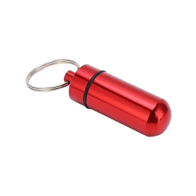 Bouteille de Médicament Portable en Alliage d'Aluminium, Bouteille de Médicament Portable pour l'Extérieur, Imperméable et Anti-Humidité