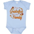 thumbnail image 3 of Inktastic I'm Grateful for My Family in Orange with Fall Leaves Boys or Girls Baby Bodysuit, 3 of 5