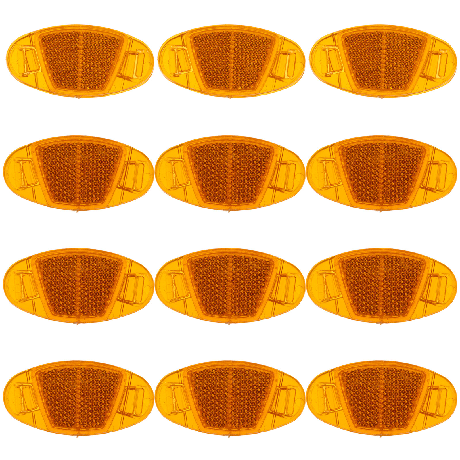 12 Pcs Bike Reflector Kit Wheel Spoke Reflectors Night Safety Warning