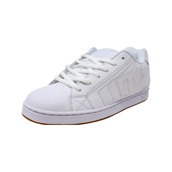 Men's Net White / Gum Ankle-High Leather Skateboarding Shoe - 13M