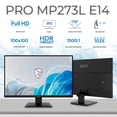 thumbnail image 2 of Monitor 27" MSI PRO MP273L E14 1ms 144Hz Full HD IPS HDMI 2.0, 2 of 5