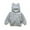 Gray, variant on LYMAYTER Girls Boys Sweatshirt for Kids Infant Solid Color Sweatsuit Spring Fall Hooded Pullover Shirt 9 Months - 4 Years