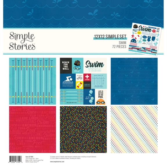 Simple Stories Collection Kit 12"X12"-Swim