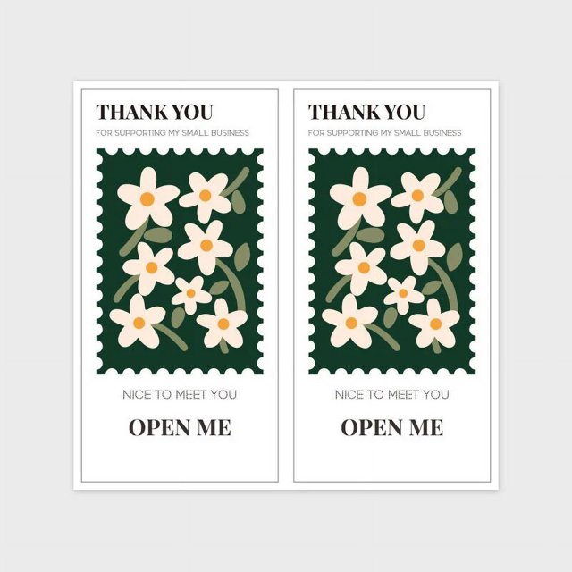 Etiquetas de sello rectangulares de embalaje Retro, pegatinas de agradecimiento, decoración de caja de regalo de negocios pequeños, 5x10cm, 10/50 Uds.