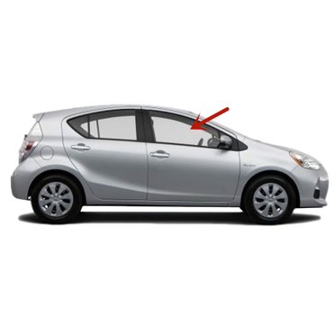 NAGD Front Passenger Side Door Window Glass For 2012-2018 Toyota Prius V Hatchback - Tempered Glass, Right Front Door, New