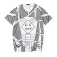 thumbnail image 2 of Camiseta Sunnimix Hombres Cuello en V Manga Corta Perro Geométrico 2XL, 2 of 8