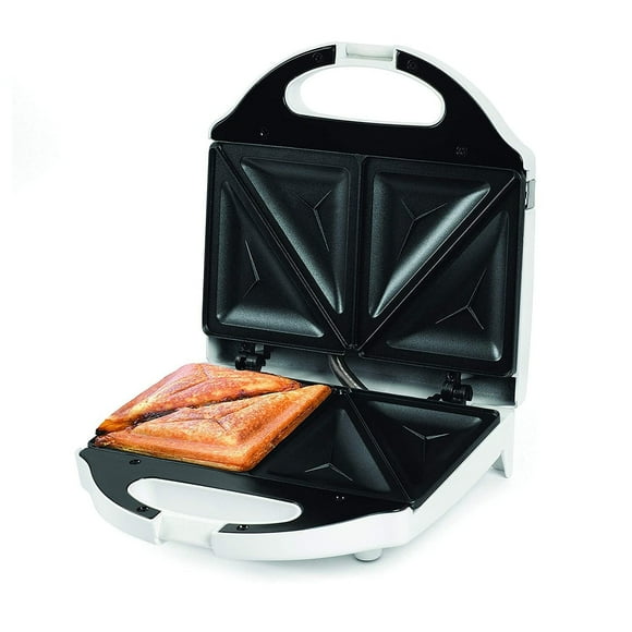 Salton Essentials - Sandwich Grill with Non-Stick Surface, White