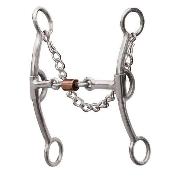 6.75" Professional Choice Derby Bit 3 Piece Twisted Dog-Bone Mouth Horse