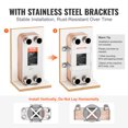 thumbnail image 5 of VEVOR Heat Exchanger, 5"x 12" 30 Plates Brazed Plate Heat Exchanger, Copper/316L Stainless Steel Water To Water Heat Exchanger For Floor Heating, Water Heating, Snow Melting, Beer Cooling, 5 of 9