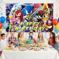 thumbnail image 6 of Sonic Backdrop,43.3"* 70.8" Sonic Birthday Backdrop Sonic Photo Backdrop Sonic Party Backdrop, Sonic Theme Backdrop for Sonic Party Favors, 6 of 7