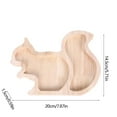 thumbnail image 4 of Wooden Chopping Boards Squirrel Shaped Cutting Board Platter Cheese Dessert Serving Tray Charcuterie Board Spring Salad Dish Plate Butcher Block, 4 of 7