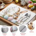 thumbnail image 2 of Dish Drying Mat for Kitchen Countertop, Bunny Easter Eggs Absorbent Microfiber Dish Mat Quick Dry Non Slip Draining Mat Kitchen Drying Pad for Dishes, Utensils 16x18 Inch Colorful Egg Floral Leaves, 2 of 9
