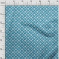 thumbnail image 3 of oneOone Polyester Spandex Medium Blue Fabric Block Craft Projects Decor Fabric Printed By The Yard 56 Inch Wide-D3, 3 of 5