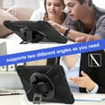 thumbnail image 4 of XYX Case for Fire HD 10 Tablet (13th Generation, 2023 Release) with 360 Degree Rotating, Hand Strap, Shoulder Strap, Black, 4 of 7