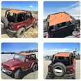 thumbnail image 7 of Shadeidea JK Top Sun Shade compatible with Jeep Wrangler Sunshade (2007-2018) 2 Door Front and Rear-Orange Mesh Screen Cover UV Blocker with Grab Bag - 10 Years Warranty, 7 of 7