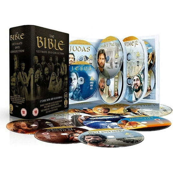 The Bible Collection - 17-DVD Box Set ( Genesis / Abraham / Jacob / Joseph / Moses / Samson & Delila / David / Solomon / Jeremiah / Esther / Jesu  NON-USA FORMAT, PAL, Reg.2 Import - United Kingd