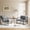 Dark Gray-2pcs, variant on Contemporary Fabric Lounge Chair with Sturdy Metal Frame, Comfortable Accent Seating for Living Room Bedroom Reading Area