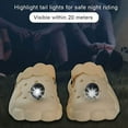 thumbnail image 5 of Luz del dedo del pie (negra), decoración de zapatos de 2 piezas, luz pequeña iluminada, impermeable, encantadora luz para zapatos de cocodrilo para deportes al aire libre, decoración de zapatos, enca, 5 of 5
