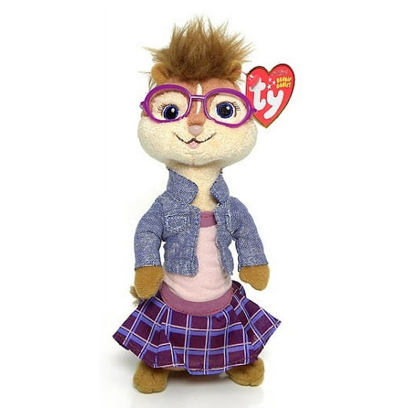 Ty Beanie Babies - JEANETTE (Alvin and the Chipmunks) Regular Size 6" Plush (Bonus 1 Fun Chops)