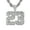Silver, variant on Men's Large Iced-Out Basketball Pendant with 5mm Rope Chain – Hip Hop Streetwear Necklace, Sparkling Jewelry, Gift for Him