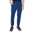 thumbnail image 4 of Elements Select ES2946 Men's V-Neck Top and Jogger Scrub Set Navy Large, 4 of 7