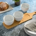 thumbnail image 3 of Gibson Home Gracious Dining 3 Piece Tidbit Bowl Set with Bamboo Tray, 3 of 5