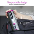 thumbnail image 5 of Auto Rotating Hair Curler Cordless Waver Curling Iron Salon Styling LCD Ceramic, 5 of 10