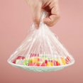 thumbnail image 3 of Jinsinto 300pcs Disposable Food Cover Plastic Wrap Elastic Food Lids For Fruit Bowls Cups Caps Storage Kitchen Fresh Keeping Saver Bag, 3 of 4