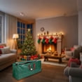 thumbnail image 4 of Sac de Rangement pour Arbre de Noël pour Arbre de 4,4 Pi - Imperméable, Durable, à Fermeture Éclair avec Poignées de Transport, Protège contre la Poussière et l'Humidité, Rouge, Rangement, 4 of 9