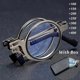 thumbnail image 1 of Gafas de lectura plegables portátiles para hombre, gafas cuadradas redondas de Metal, antiluz azul, gafas para presbicia, montura de gafas, dioptrías + 1,0 a + 4,0, 1 of 3