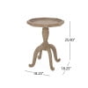 thumbnail image 5 of GDF Studio Jaryn French Country Accent Table with Octagonal Top, Natural, 5 of 7