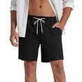 thumbnail image 2 of Vetsdori Mens Shorts Pocket Dry Fit Casual Short Pants Summer Athletic Shorts,Workout Hombre Elastic Waist Plain Shorts for Men,Size S, 2 of 8